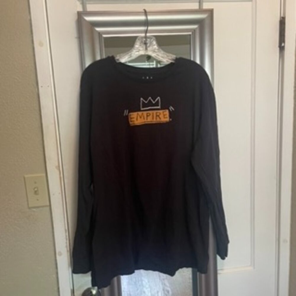 Jean-Michel Basquiat “Empire” Long Sleeve Graphic T-Shirt Size 2XL